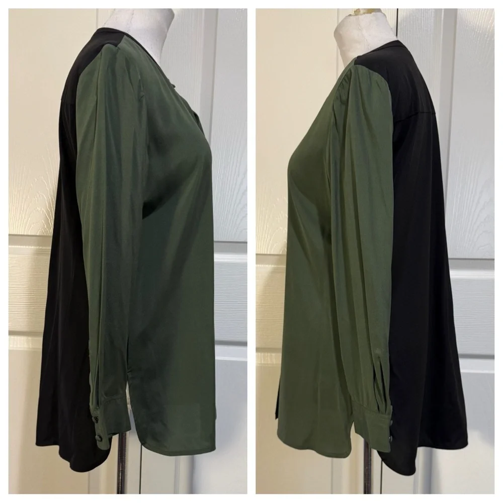 Silk! Tory Burch color blocked blouse